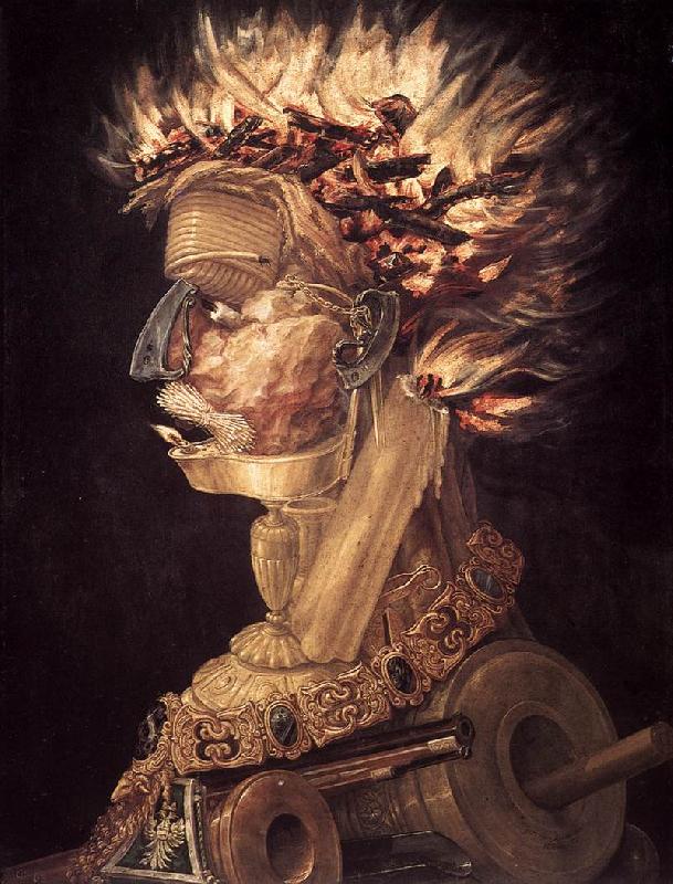 ARCIMBOLDO, Giuseppe The Fire jhjhjh oil painting image
